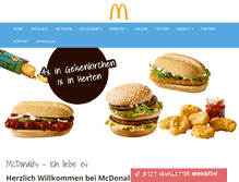 Tablet Screenshot of mcdonalds-gelsenkirchen.de